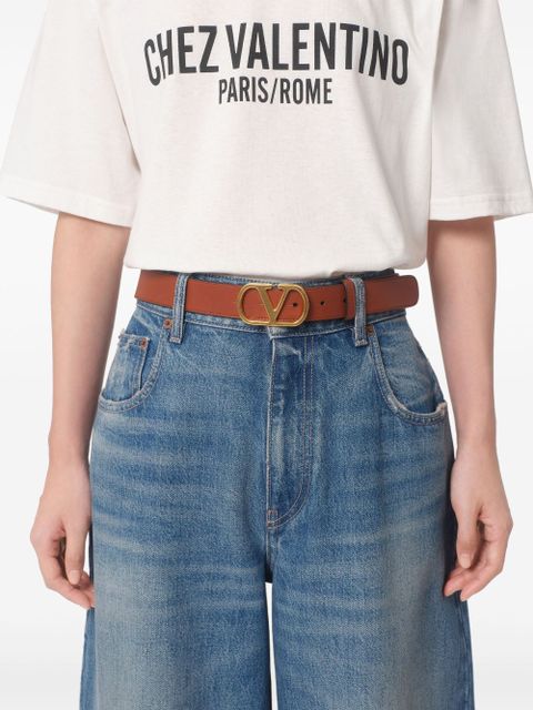 Valentino Garavani 30mm VLogo Signature belt - Brown