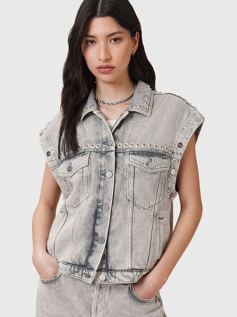 AllSaints kurtka jeansowa bawełniana CHLO