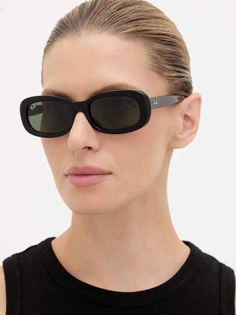 Ray-Ban okulary przeciwsłoneczne damskie kolor czarny 0RB2221