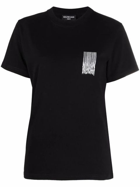 Balenciaga barcode-print T-shirt - Black - zdjęcie produktu nr 1