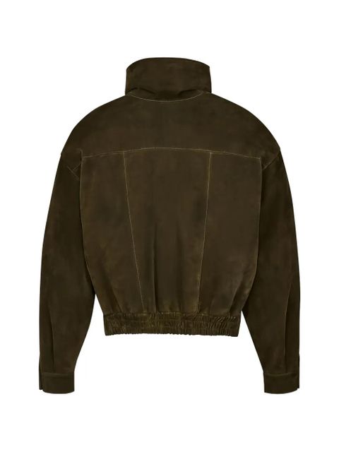 Saint Laurent pocket suede jacket - Green - zdjęcie produktu nr 2