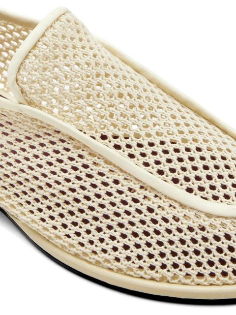 NEOUS mesh loafers - White