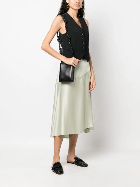 Jil Sander small Tangle leather shoulder bag - Black