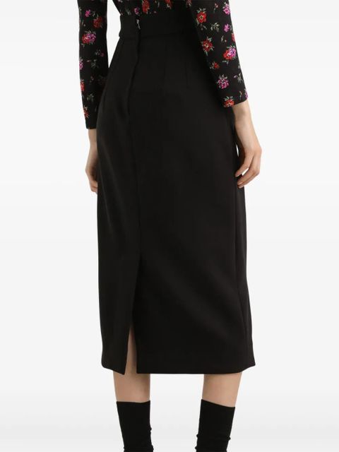 Dolce & Gabbana high-waisted midi skirt - Black