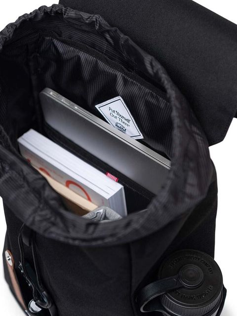 Herschel plecak Retreat™ Small kolor czarny duży gładki