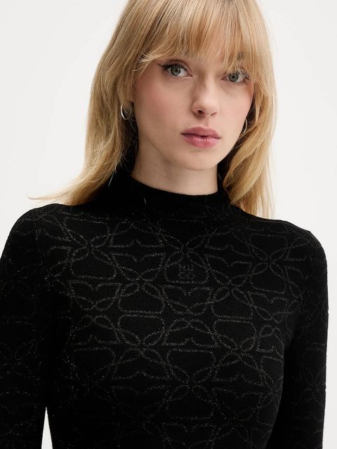 HUGO sukienka kolor czarny mini rozkloszowana 50548253