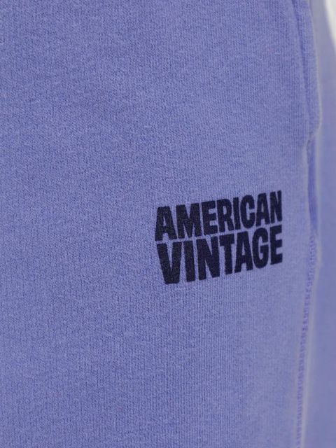 American Vintage logo track pants - Purple