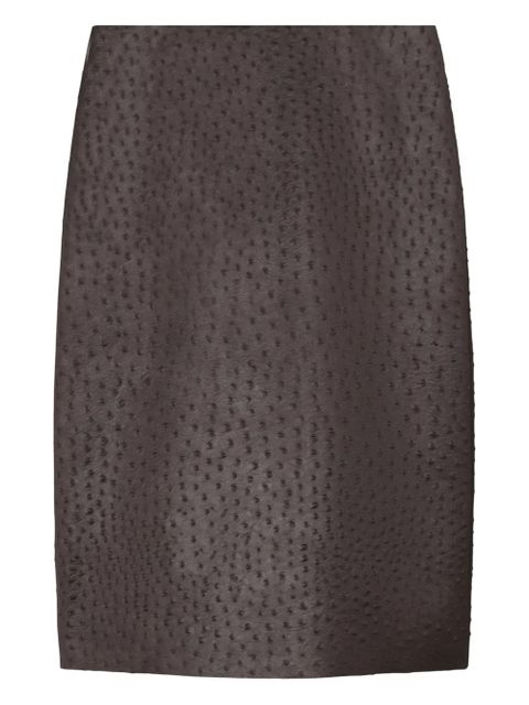 Tory Burch textured mini skirt - Purple - zdjęcie produktu nr 1