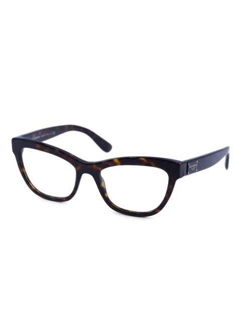 Dolce & Gabbana cat-eye full-rim glasses - Brown - zdjęcie produktu nr 2