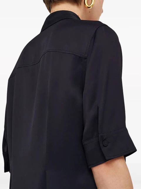 Jil Sander short-sleeve midi shirtdress - Blue