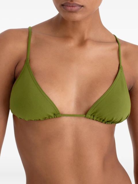 ERES Mouna triangle bikini top - Green