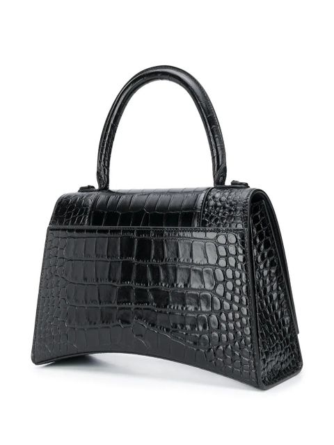 Balenciaga croc embossed effect tote bag - Black