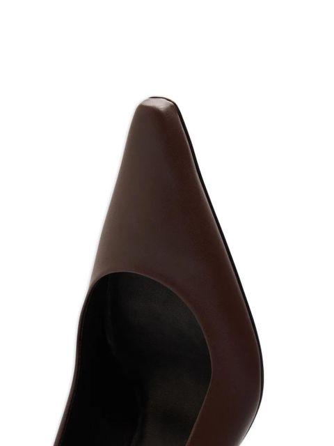 LouLou de Saison 85mm Carey leather pumps - Brown