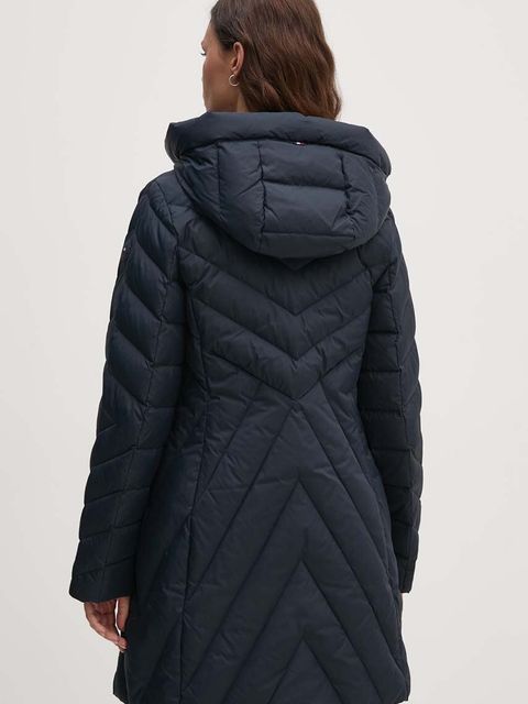 Tommy Hilfiger kurtka puchowa damska kolor granatowy przejściowa WW0WW42622