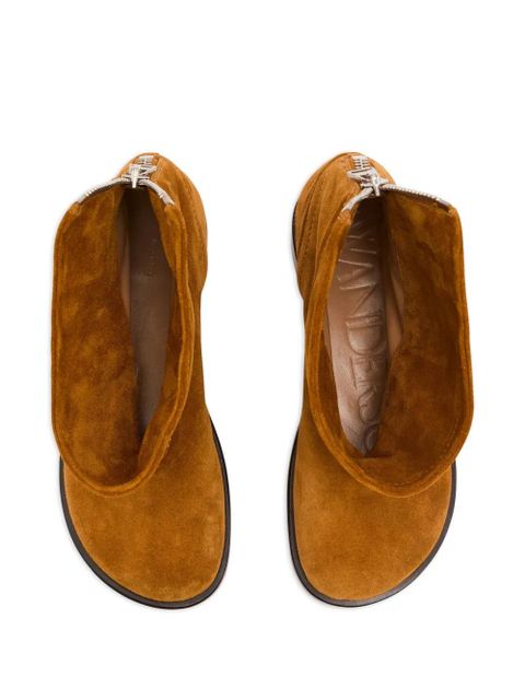 JW Anderson suede zip-detail boots - Brown