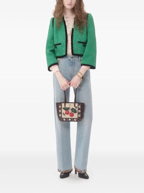 Valentino Garavani mini Nellcote embroidered tote bag - Brown - zdjęcie produktu nr 2