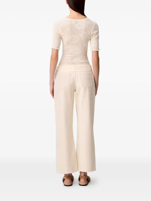 Claudie Pierlot buttoned short-sleeves cardigan - Neutrals