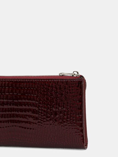 Answear.LAB portfel skórzany damski kolor czerwony - zdjęcie produktu nr 2