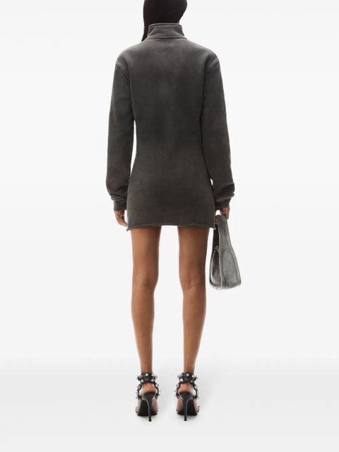 Alexander Wang half-zip mini dress - Grey