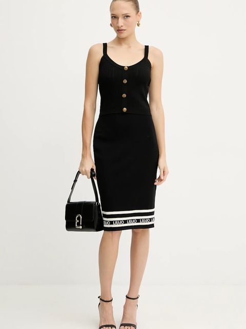 Guess top EMMIE kolor czarny W5YR10 Z0130 - zdjęcie produktu nr 2