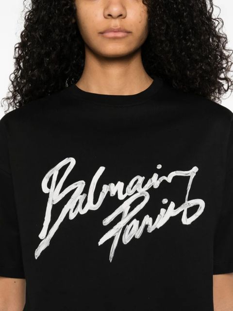 Balmain graphic-print t-shirt - Black