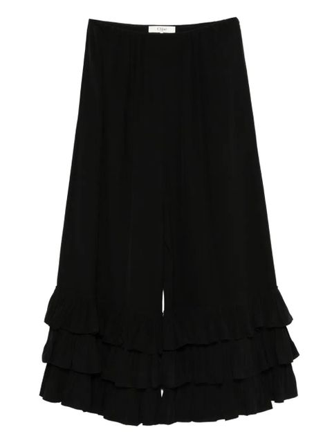 Chloé crepe de chine trousers - Black - zdjęcie produktu nr 1