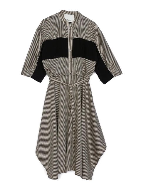 3.1 Phillip Lim striped-pattern belted dress - Black - zdjęcie produktu nr 2