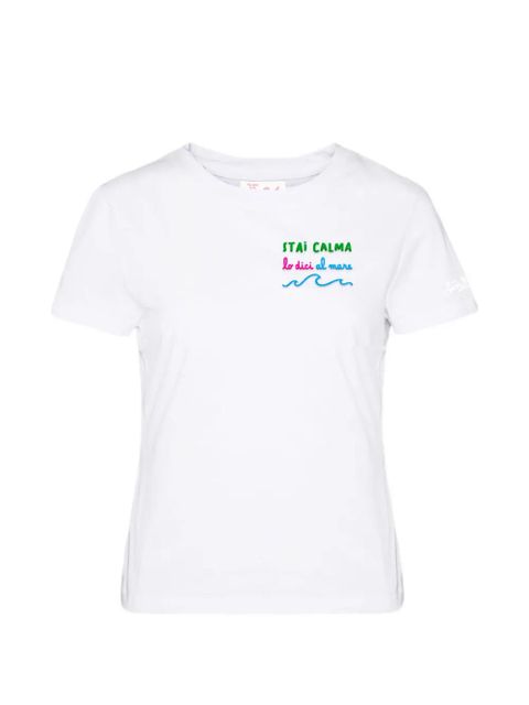 MC2 Saint Barth Emilie chest-lettering T-shirt - White - zdjęcie produktu nr 1