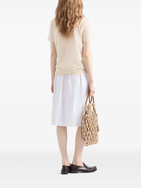 Prada logo-print T-shirt - Neutrals
