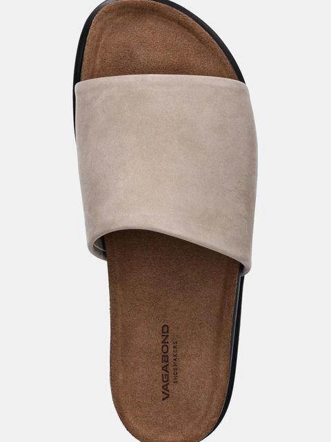 Vagabond Shoemakers klapki zamszowe EFFIE damskie kolor beżowy 5922-050-07 - zdjęcie produktu nr 2