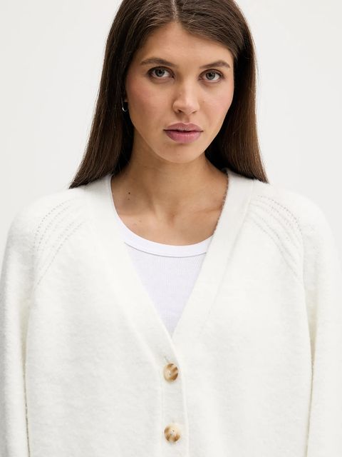 Abercrombie & Fitch kardigan damski kolor biały KI150-5462-178