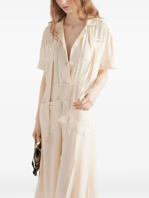 Prada lace shirt dress - Neutrals