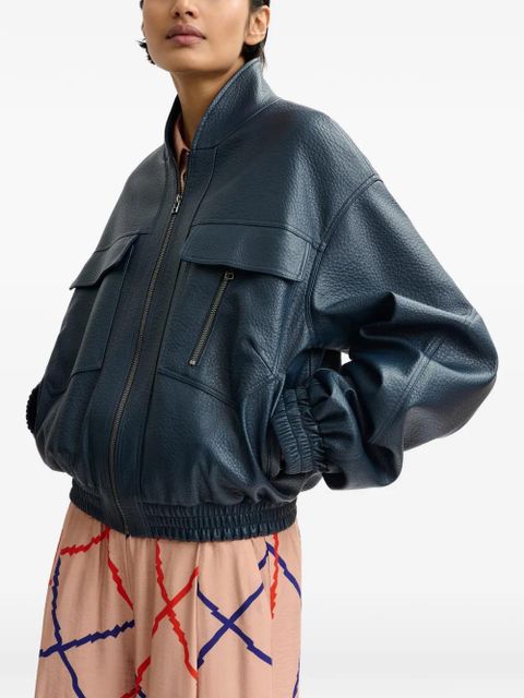 Essentiel Antwerp zip-up jacket - Blue - zdjęcie produktu nr 2