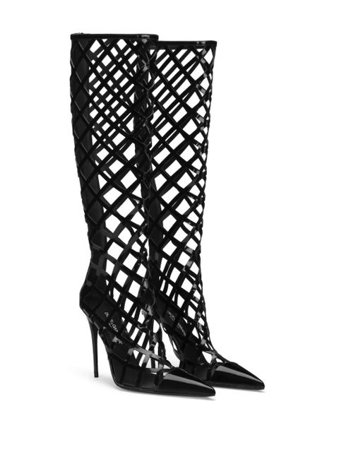 Dolce & Gabbana cage knee-length boots - Black - zdjęcie produktu nr 2