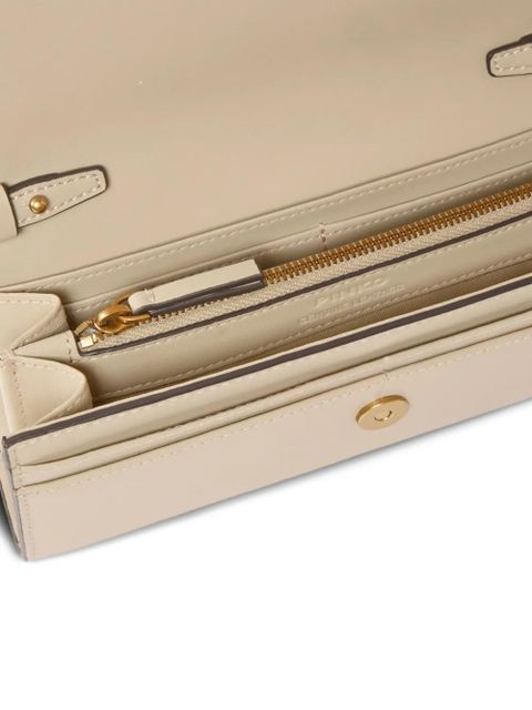PINKO chain-strap leather wallet - Neutrals