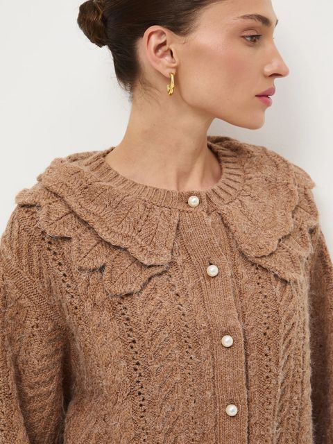 Medicine kardigan damski kolor beżowy