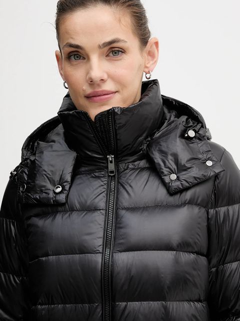 Tommy Hilfiger kurtka puchowa kolor czarny przejściowa WW0WW47355 - zdjęcie produktu nr 2