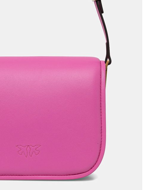 Pinko torebka skórzana kolor różowy 104297 A26L