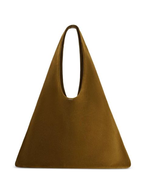 Coperni XL Folded suede shoulder bag - Brown