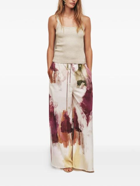 Aje Atomic silk palazzo pants - Neutrals