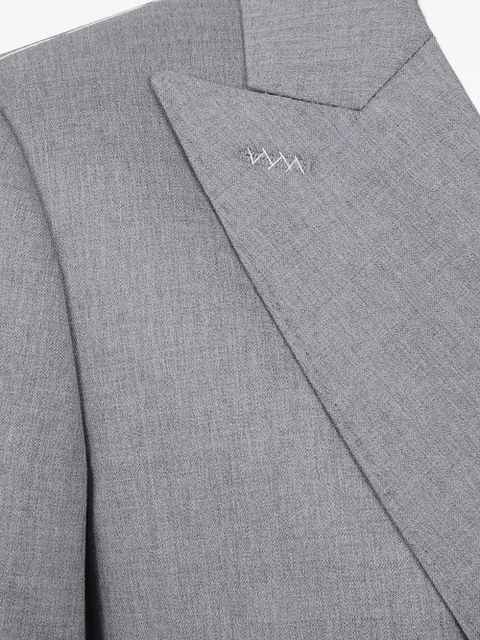 Max Mara double-breasted virgin-wool jacket - Grey - zdjęcie produktu nr 2