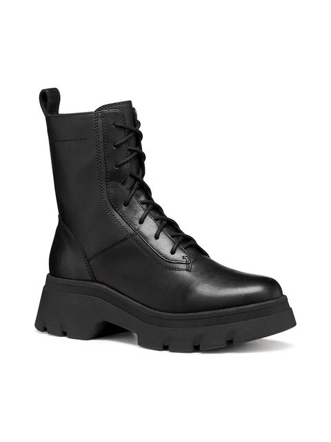 Geox botki D PLUETTE damskie kolor czarny na płaskim obcasie D565MD 043BC C9999 - zdjęcie produktu nr 2