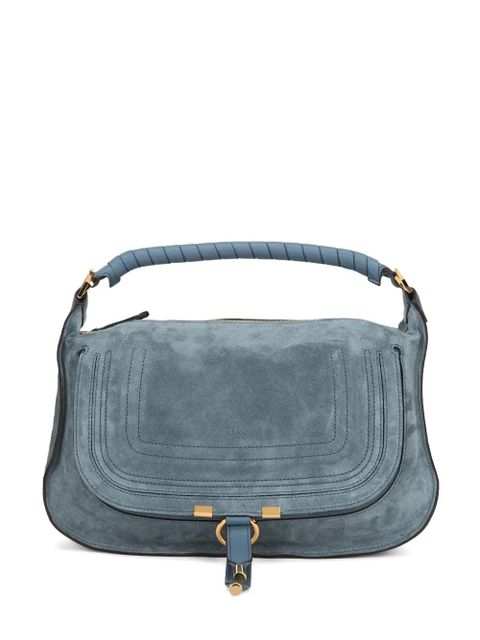 Chloé small Marcie leather shoulder bag - Blue - zdjęcie produktu nr 1