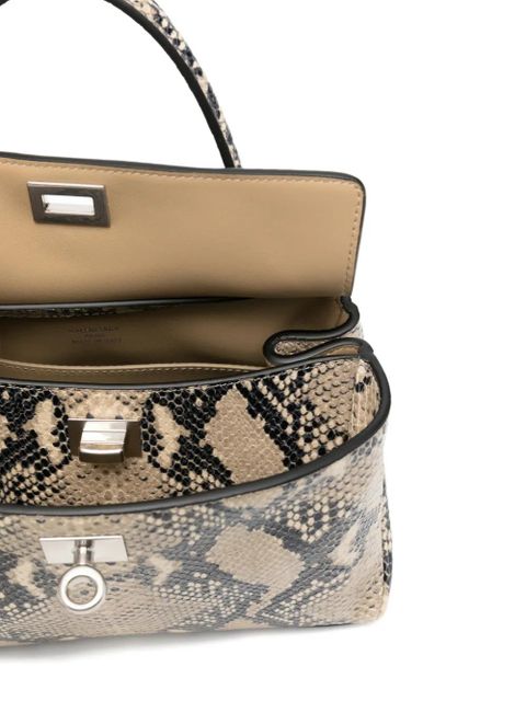 Balenciaga Rodeo snakeskin-effect tote bag - Neutrals