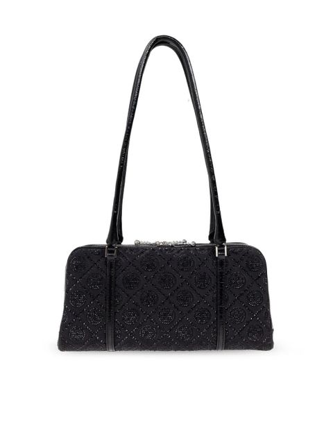 Tory Burch small T monogram shoulder bag - Black