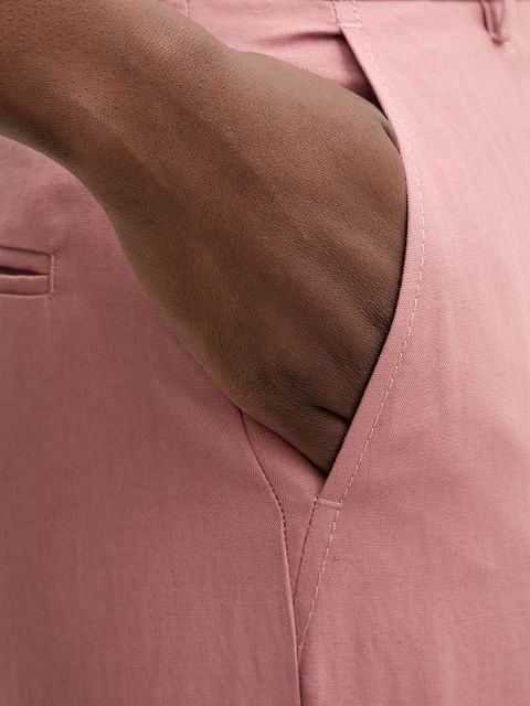 Weekend Max Mara spodnie z dodatkiem lnu ZIRCONE