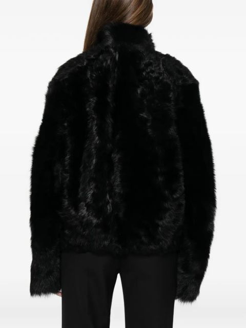 TOTEME silky shearling jacket - Black