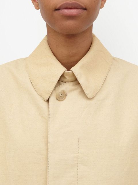 Maison Margiela Utility cotton trench coat - Brown