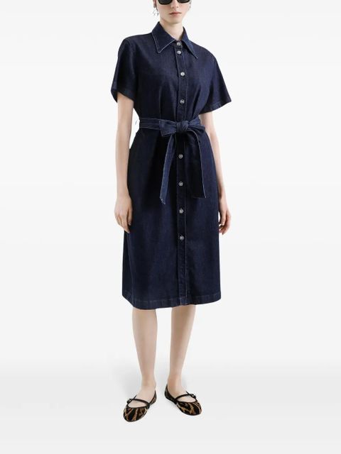 Dolce & Gabbana belted denim dress - Blue - zdjęcie produktu nr 2