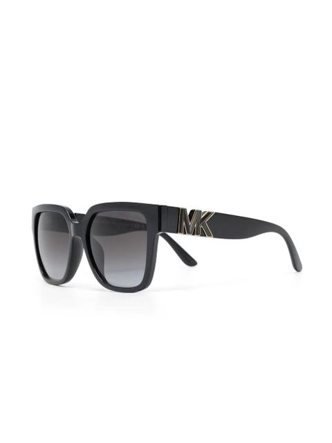 Michael Kors logo-plaque square-frame sunglasses - Black - zdjęcie produktu nr 2